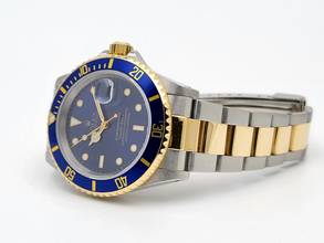 Thumbnail von Rolex Submariner Date Steel gold bluesy Box + Papers 1997