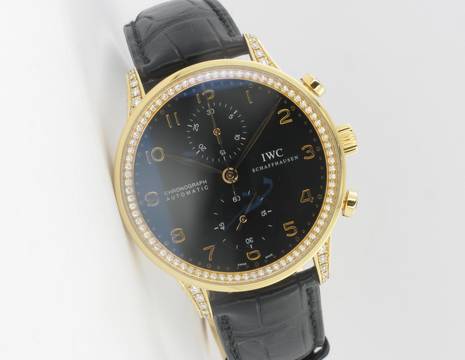  IWC Portuguese Portugieser Chronograph Factory Diamonds Roségold 