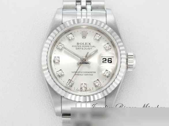  Rolex Lady-Datejust Stahl Weissgold 750 Diamanten Automatik Gold Damen Stainless Steel 18kt White Gold Jubilé-band Chronometer Oyster 