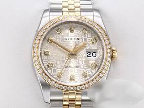 Thumbnail von Rolex Datejust 36 36mm 116243 2017 Stahl Gelbgold 750 Diamanten Automatik Gold