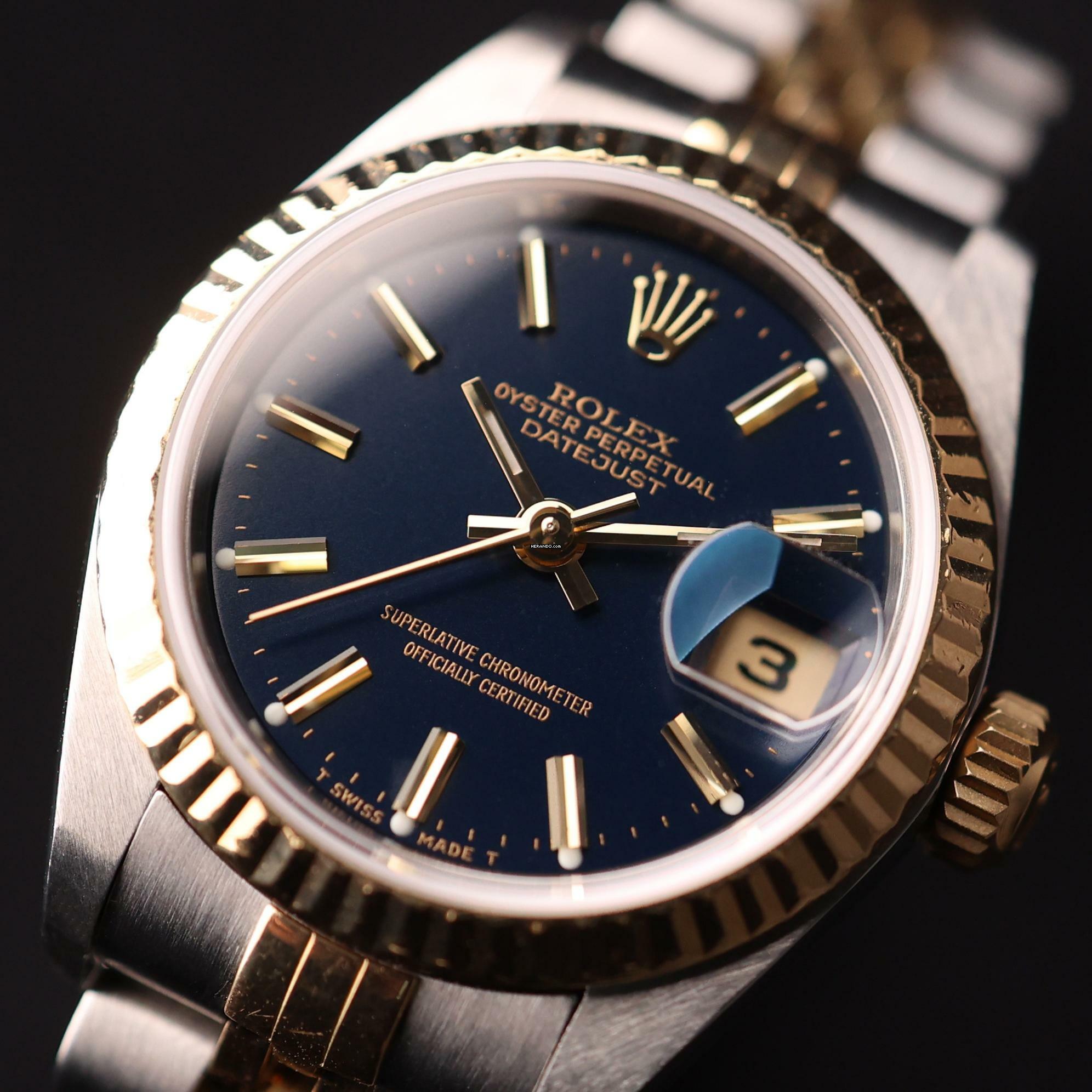 Thumbnail von Rolex Lady-Datejust 26 Steel/Gold Jubilee Blue Opticolor Dial Service '25
