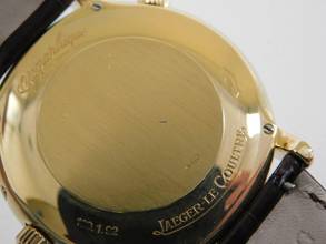 Thumbnail von Jaeger-LeCoultre Master Geographic Herrenuhr GMT Gangreserve im Original Zustand Seltene große Herrenuhr 38mm original Band und Schließe