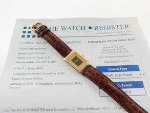 Thumbnail von Jaeger-LeCoultre Reverso Classique Classic mit Onyx Pavee Diamonds Dial. Massiv 18K Gelbgold seltenes Onyx Pavee Diamant Zifferblatt