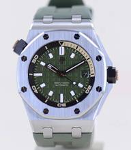 Thumbnail von Audemars Piguet Royal Oak Offshore Diver green Dial unworn Khaki B+P