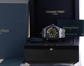 Thumbnail von Audemars Piguet Royal Oak Offshore Diver green Dial unworn Khaki B+P