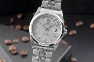 Thumbnail von Tudor Prince Date Day Linen Dial Edelstahl Automatik Herren Ref. 76200