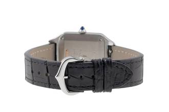 Thumbnail von Cartier Santos Dumont Stahl / Gold Quarz Damenuhr Ref. W2SA0012 B&P 2019