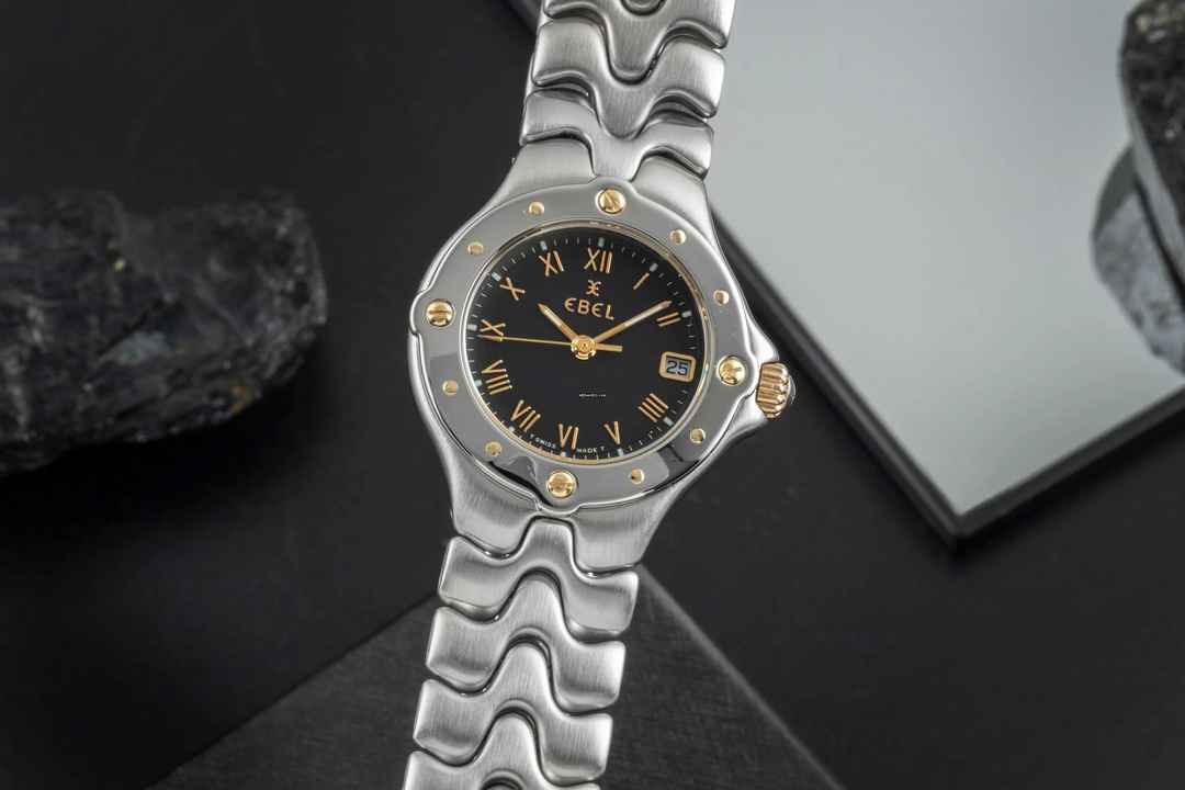  Ebel Sportwave Stahl / Gold Damenuhr Datum Ref. E6087621 