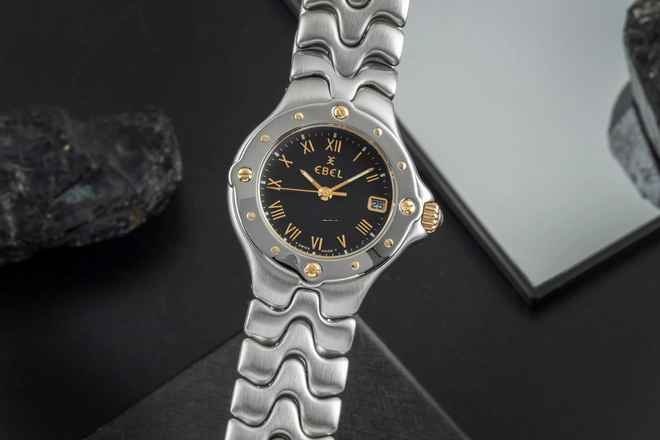  Ebel Sportwave Stahl / Gold Damenuhr Datum Ref. E6087621 