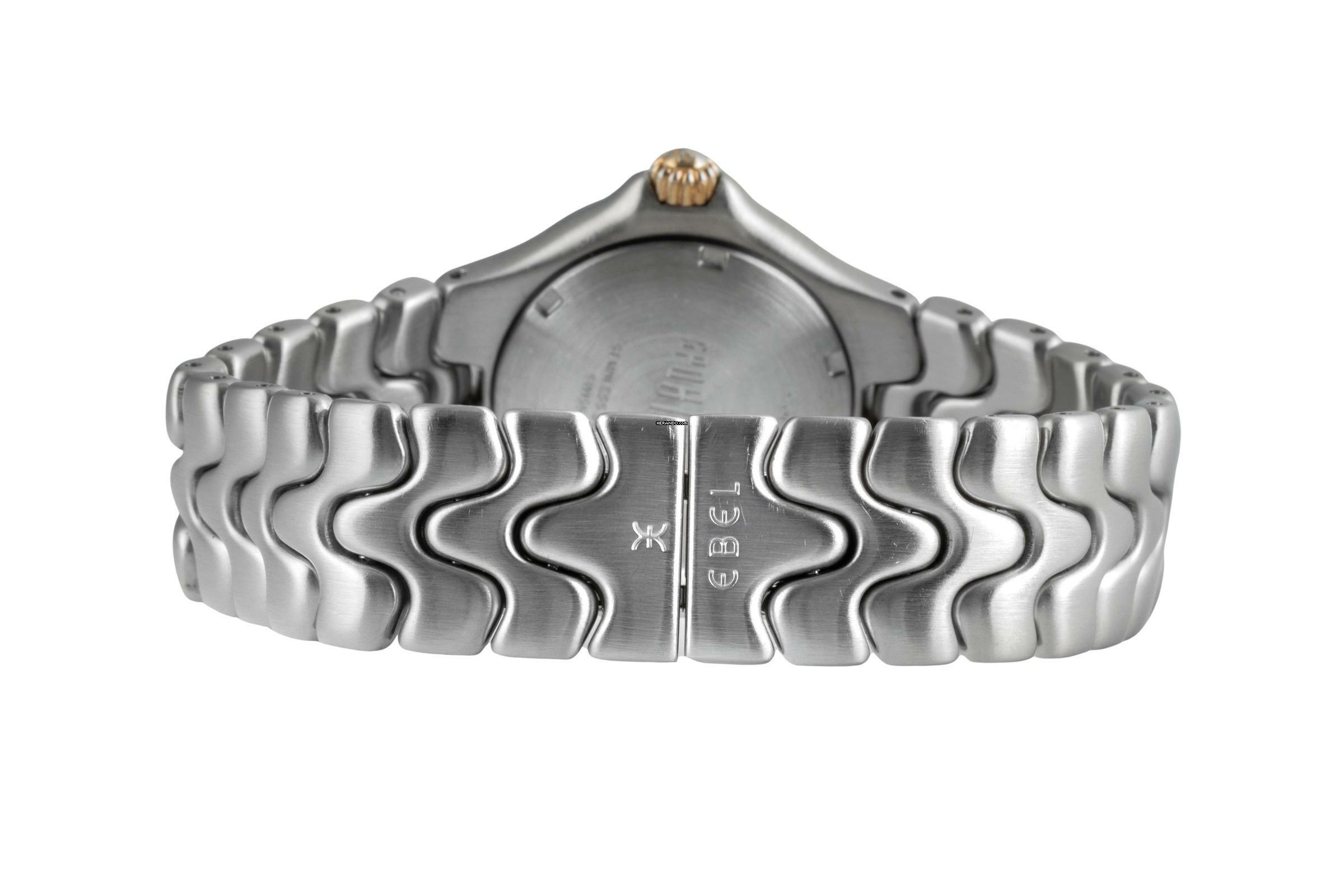 Thumbnail von Ebel Sportwave Stahl / Gold Damenuhr Datum Ref. E6087621