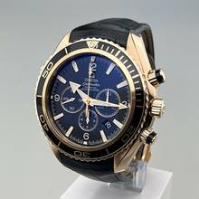 Thumbnail von Omega Seamaster Planet Ocean Chronograph 600 M 45,5 mm Rotgold mit Lederarmband und Faltschließe Full Set neuwertig
