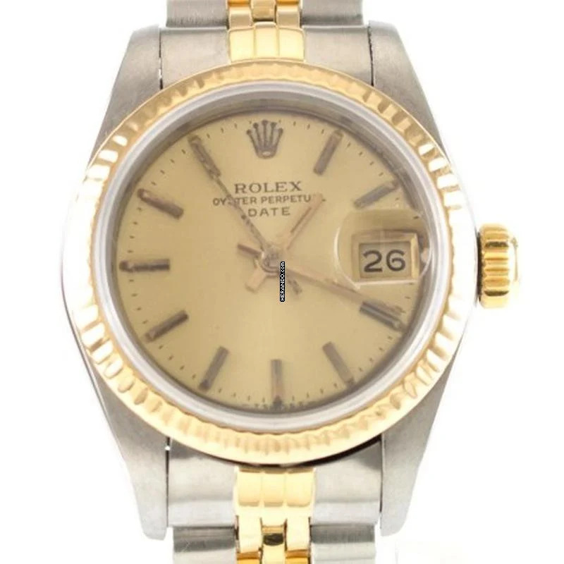  Rolex Lady-Datejust Date Lady gebraucht Edelstahl/Gold Automatik Ref. 69173 