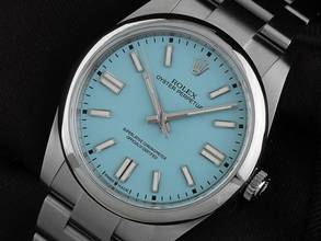 Thumbnail von Rolex Oyster Perpetual 41 Tiffany Ref.124300 Full Set wie Neu Vintage Oyster Perpetual Tiffany