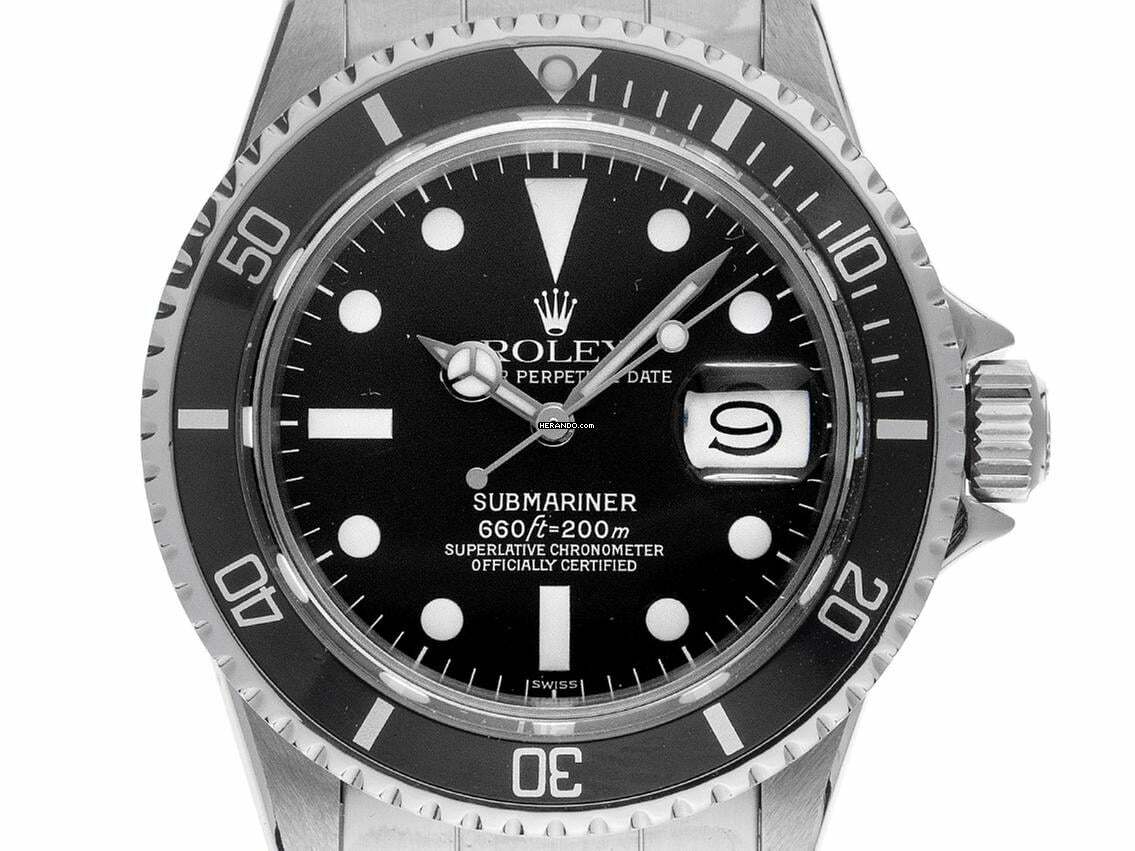 Rolex Submariner Date Ref.1680 1975 Box&Beschreibung sehr gut Vintage Submariner Date