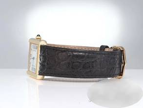 Thumbnail von Cartier Tank Solo Großes Modell Edelstahl Gelbgold 750 W5200004 2019 Stahl Gold