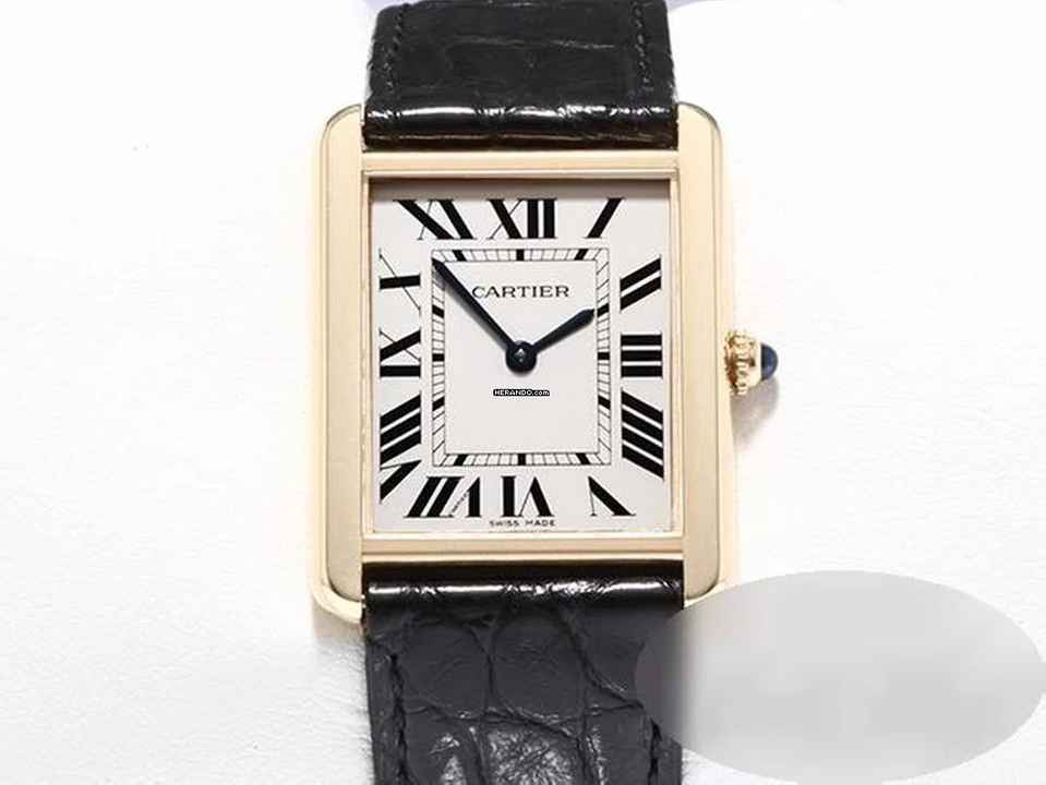  Cartier Tank Solo Großes Modell Edelstahl Gelbgold 750 W5200004 2019 Stahl Gold 