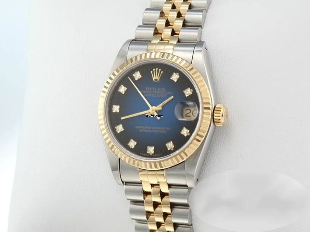 Rolex Datejust 31 31mm 68273 Stahl Gelbgold 750 Diamanten Automatik