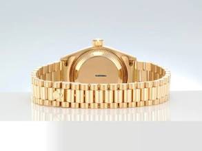 Thumbnail von Rolex Lady-Datejust Gelbgold 750 Diamanten Automatik 18kt Yellow Gold Damen President-band Chronometer Oyster Black Dial