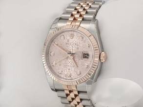 Thumbnail von Rolex Datejust 36 36mm 116231 2012 Stahl Rosegold 750 Diamanten Stainless Steel 18kt Rose Gold Jubilé-band Chronometer Oyster