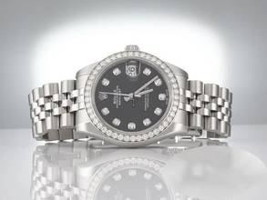 Thumbnail von Rolex Datejust 31 31mm 178384 2011 Stahl Weissgold 750 Diamanten Stainless Steel 18kt White Gold Jubilé-band Chronometer Oyster Black Dial
