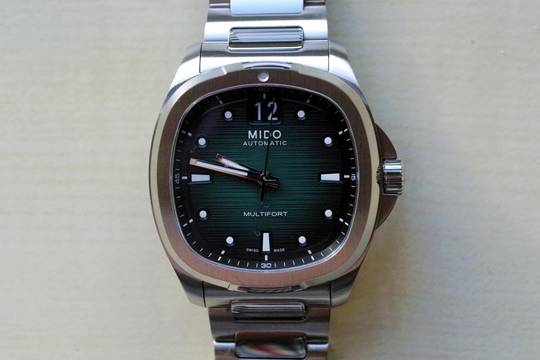  Mido Multifort TV Big Date Green NEW FULL SET 