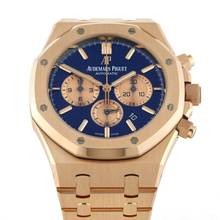 Thumbnail von Audemars Piguet Royal Oak Chronograph Rosegold Blue Dial BJ.2018 inkl. orig. Papiere