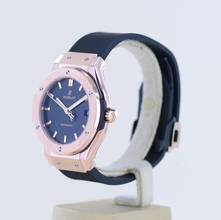 Thumbnail von Hublot Classic Fusion 18K Roségold King Gold Automatic black dial 38mm B+P