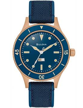  Bulova 98A325 Herrenuhr MIL-SHIPS Bronze 150th Anniversary 41mm 20ATM 