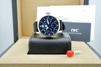 Thumbnail von IWC Große Fliegeruhr Big Pilot 46 Perpetual Calendar Blue Dial - With Box And Papers IW503605 2022