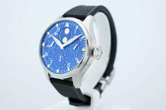 Thumbnail von IWC Große Fliegeruhr Big Pilot 46 Perpetual Calendar Blue Dial - With Box And Papers IW503605 2022