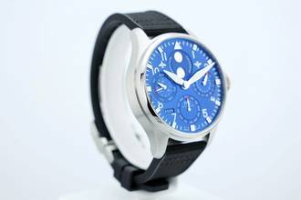 Thumbnail von IWC Große Fliegeruhr Big Pilot 46 Perpetual Calendar Blue Dial - With Box And Papers IW503605 2022