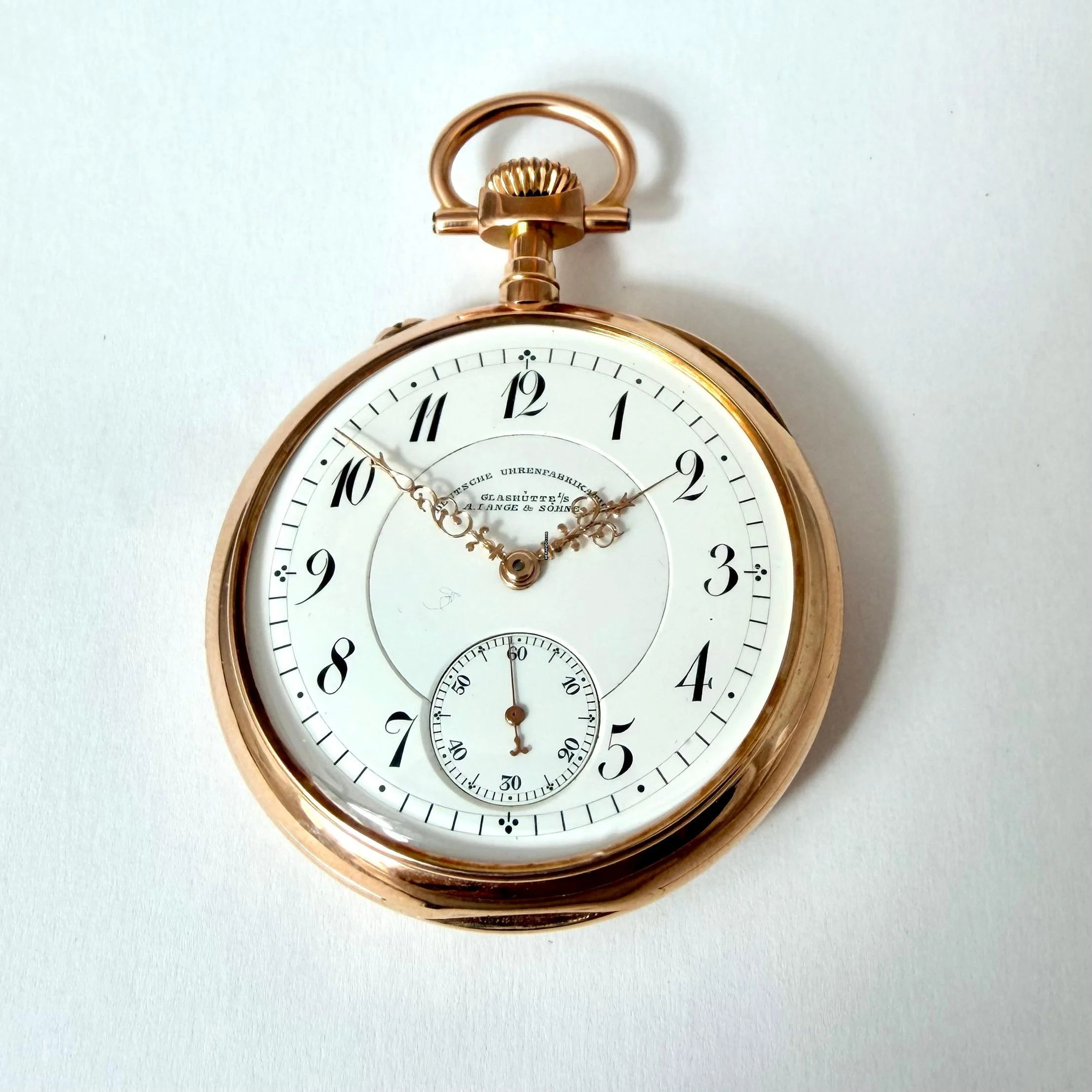  A. Lange & Söhne Taschenuhr Deutsche Uhrenfabrikation DUF Lepine 585/000 1900 