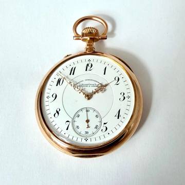  A. Lange & Söhne Taschenuhr Deutsche Uhrenfabrikation DUF Lepine 585/000 1900 