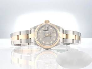 Thumbnail von Rolex Lady-Datejust Edelstahl Gelbgold 750 Diamanten 1996 Automatik Gold Stainless Steel Oyster-band Chronometer