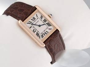 Thumbnail von Cartier Tank Solo Edelstahl Rosegold 750 2018 W5200024 Stahl Gold Damen