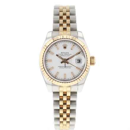  Rolex Lady-Datejust 26 Steel/Everose Jubilee White Dial 
