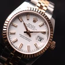 Thumbnail von Rolex Lady-Datejust 26 Steel/Everose Jubilee White Dial
