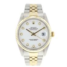 Thumbnail von Rolex Datejust 36 Steel/Gold Jubilee White Diamond Dial