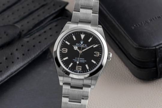  Rolex Explorer 39 Oyster Perpetual Edelstahl Automatik Ref. 214270 B&P 2014 
