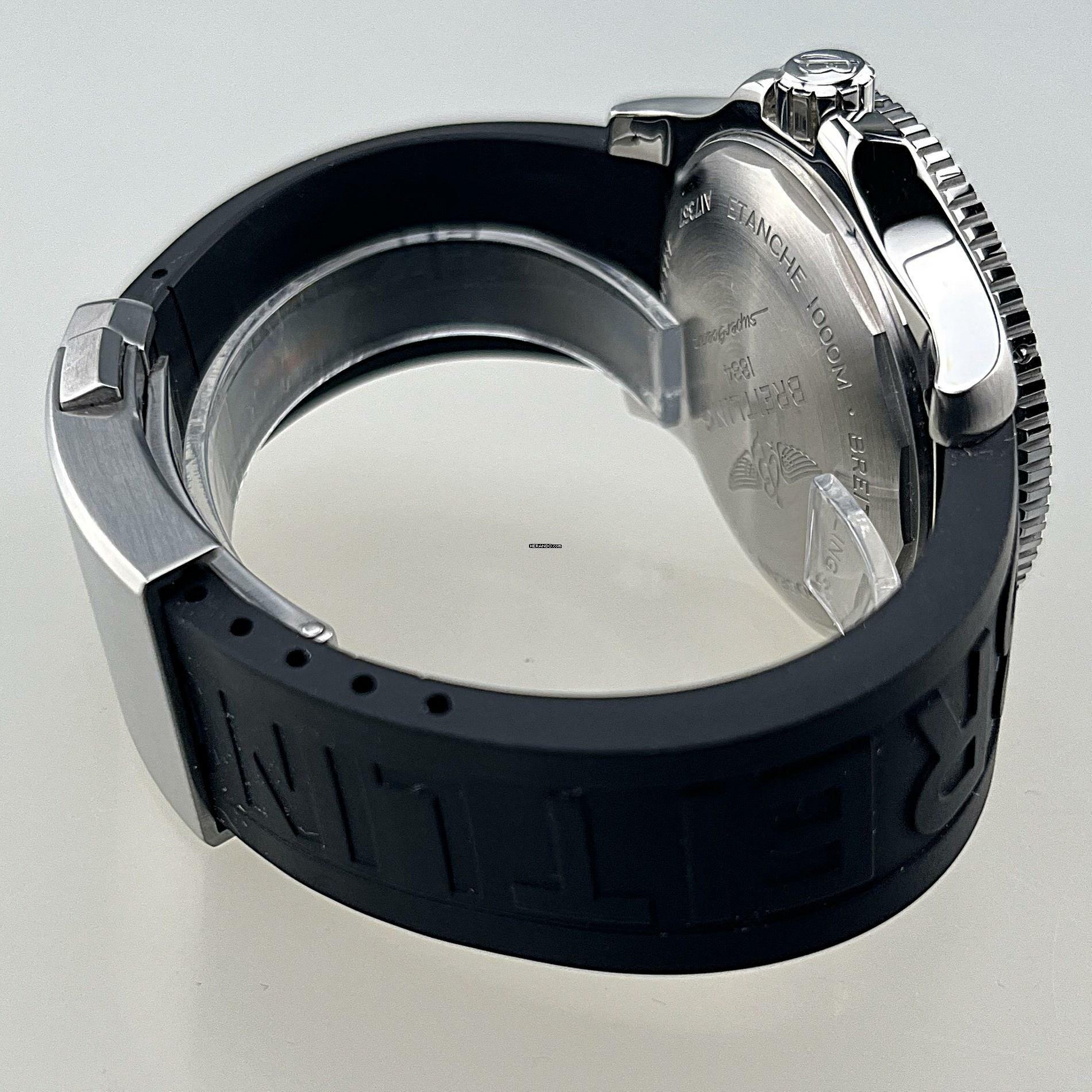 Thumbnail von Breitling Superocean 44 Automatic A17367 Stahlgehäuse Kautschuk plus Stahlarmband ZB schwarz Full Set plus Original Breitling Stahlarmband