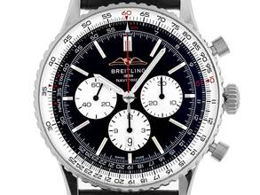 Thumbnail von Breitling Navitimer 1 B01 Chronograph Ref.AB0137211B1P1 2025 Full Set Ungetragen Navitimer B01 Krokoleder Faltschließe
