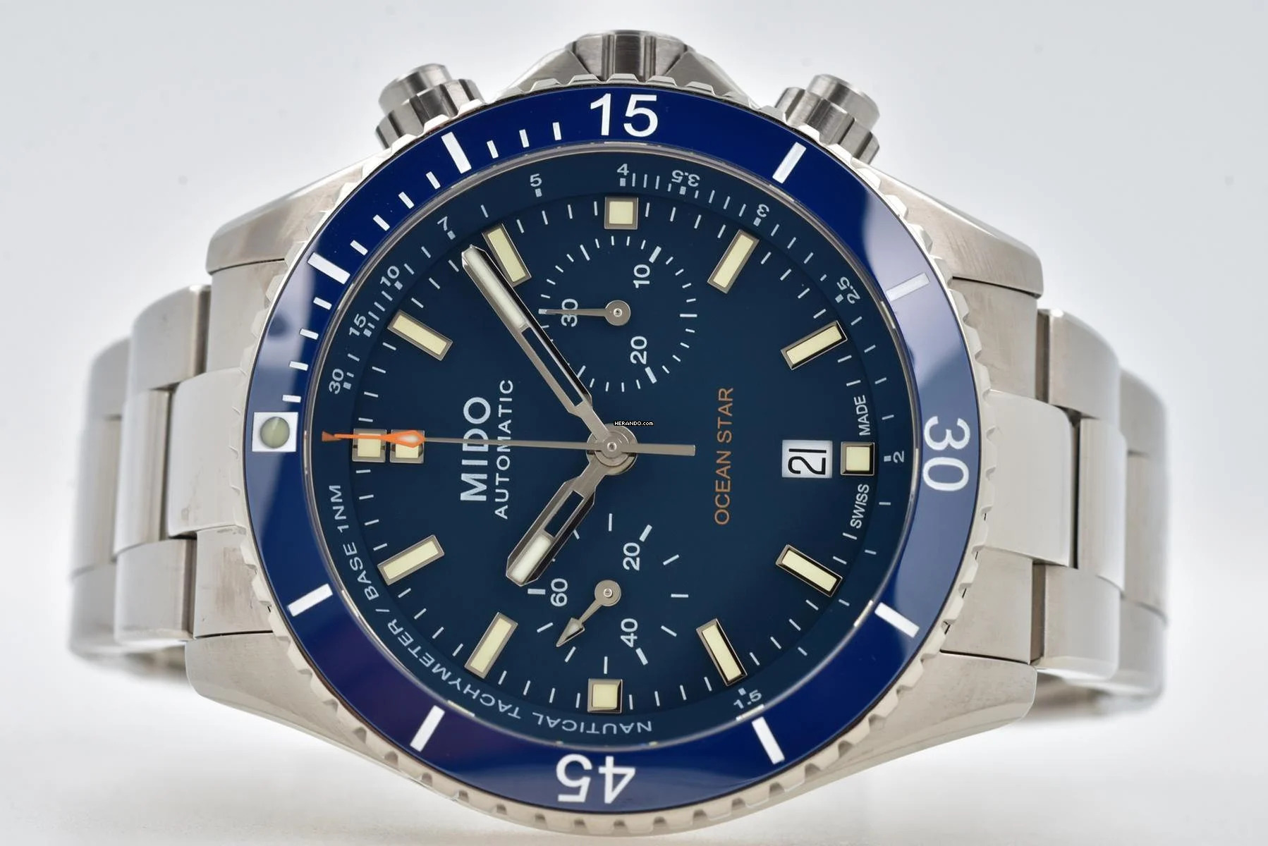 Mido Ocean Star Diver Chronograph Blue Titanium M026.627.44.041.00 