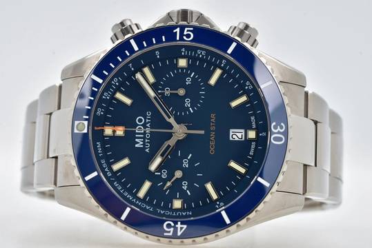  Mido Ocean Star Diver Chronograph Blue Titanium M026.627.44.041.00 