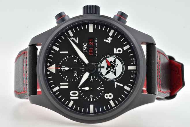  IWC Fliegeruhr Chronograph Top Gun Fliegerchronograph Pilot TOP GUN Keramik Tophatters Top Hatters IW389108 