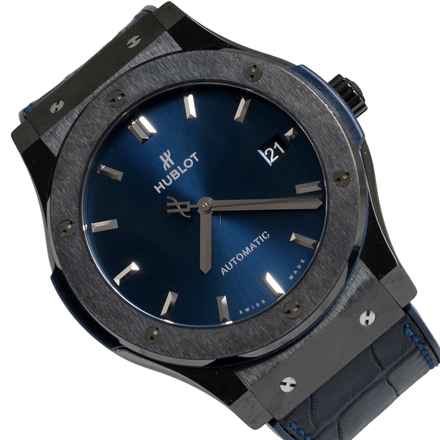  Hublot Classic Fusion Blue Oversize 45MM blue Ceramic Full Set Like NEW 