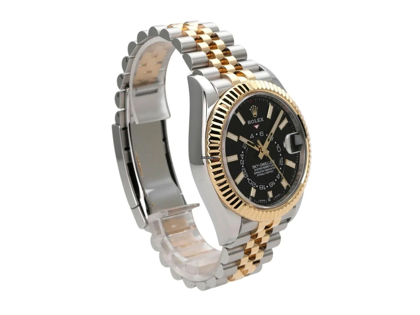 Thumbnail von Rolex Sky-Dweller Edelstahl / Gelbgold Ref. 326933 Jubile-Band Schwarz