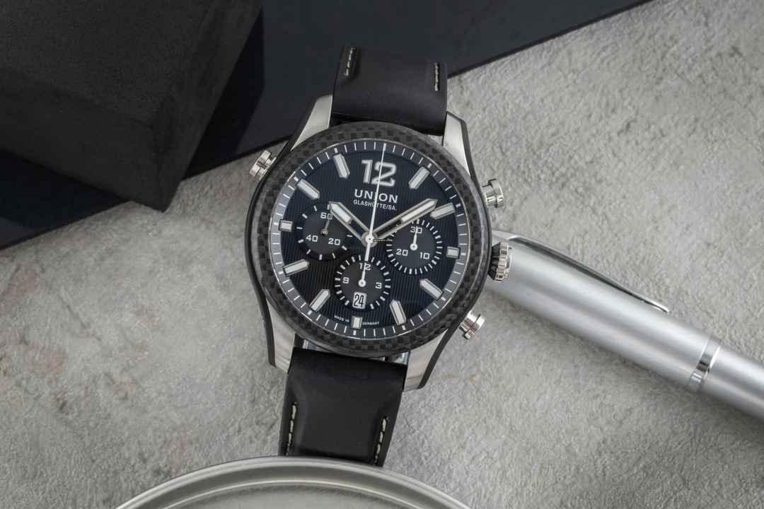  Union Glashütte Belisar Chronograph Automatik Stahl Ref. D009.927.26.207.00 B&P 