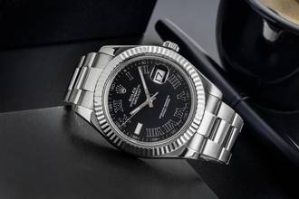 Thumbnail von Rolex Datejust II Stahl / Weissgold Black Roman Dial Automatik Ref. 116334 B&P