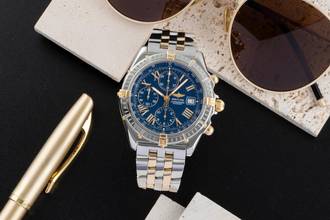 Thumbnail von Breitling Crosswind Chronograph Stahl / Gold Automatik Herrenuhr B13055