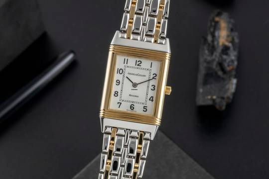  Jaeger-LeCoultre Reverso Lady Stahl / Gold Quarz Damenuhr Ref. 140.252.5 